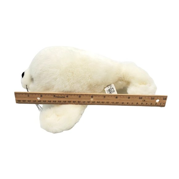 Fiesta Baby Harp Seal‎ Plush Stuffed Animal White 14" Artic Sealife Big Eyes Toy - Picture 5 of 5
